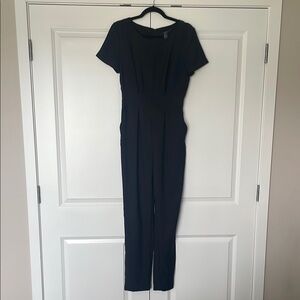 Forever 21 Black Short Sleeve Jumpsuit